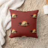 Coussin Coucher de soleil savane lion (Couverture)