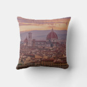 Coussin Coucher de soleil sur Florence, Italie (Verso)