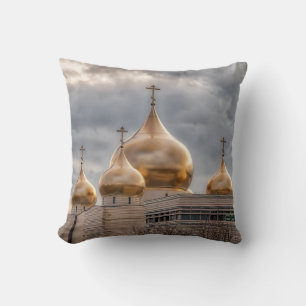Coussin Coucher de soleil sur la cathédrale orthodoxe russ