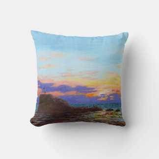 Coussin Coucher de soleil sur la plage de Perranporth
