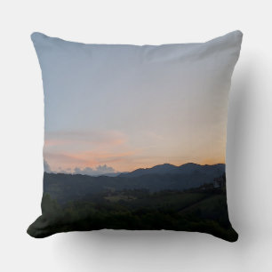 Coussin Coucher de soleil sur les Carpates – Photographie