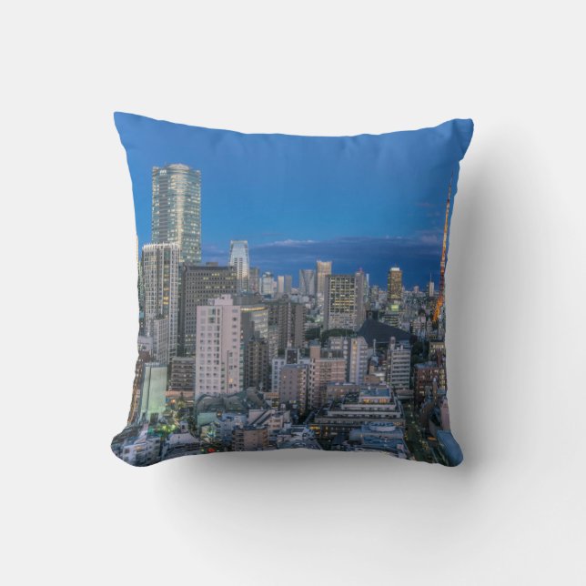 Coussin Coucher de soleil sur l'horizon (Recto)