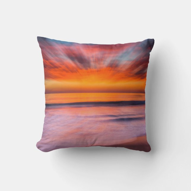 Coussin Coucher de soleil Tamarack Beach | Carlsbad, CA (Recto)
