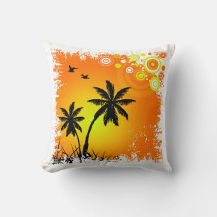 Coussin Coucher de soleil tropical