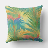 Coussin Coucher de soleil tropical chaud (Verso)
