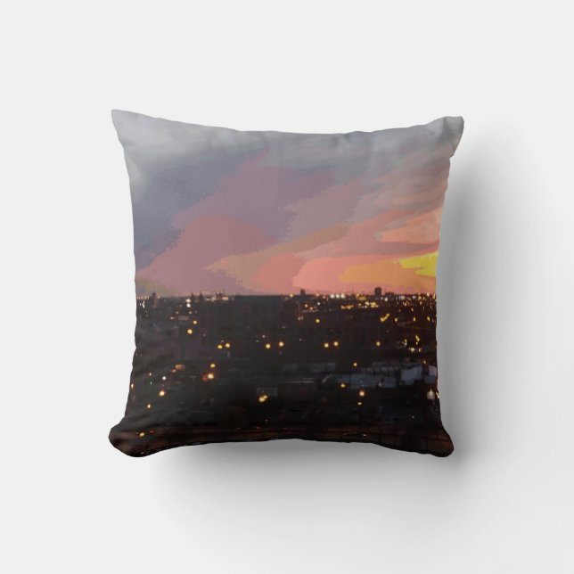 Coussin coucher du soleil - 6 avril 2018 19h34. (Recto)