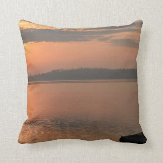 Coussin coucher du soleil de ver