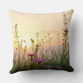 Coussin coucher du soleil du printemps. (Verso)