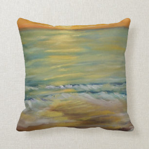 Coussin Coucher du soleil nautique