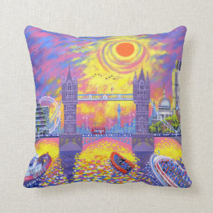 Coussin Coucher du soleil : Piscine de Londres 2013
