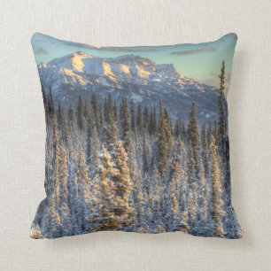 Coussin Coucher du soleil sur des camarades de bâti