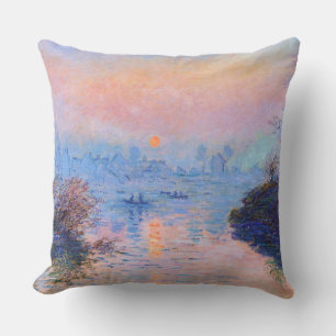 Coussin Coucher du soleil sur la Seine aux beaux-arts de