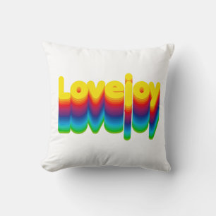 Coussin Couches arc-en-ciel Lovejoy Nom Étiquette