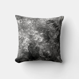 Coussin Couches de cristaux gris