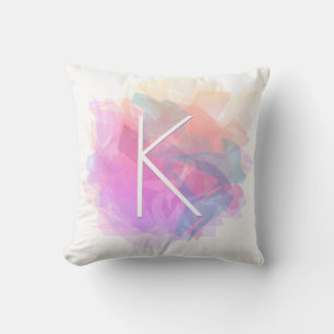 Coussin Couches transparentes modernes/bleu rose violet