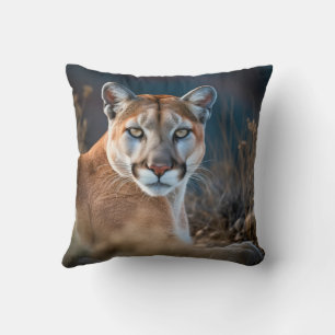 Coussin Cougar Mountain Lion Faune Nature Animale
