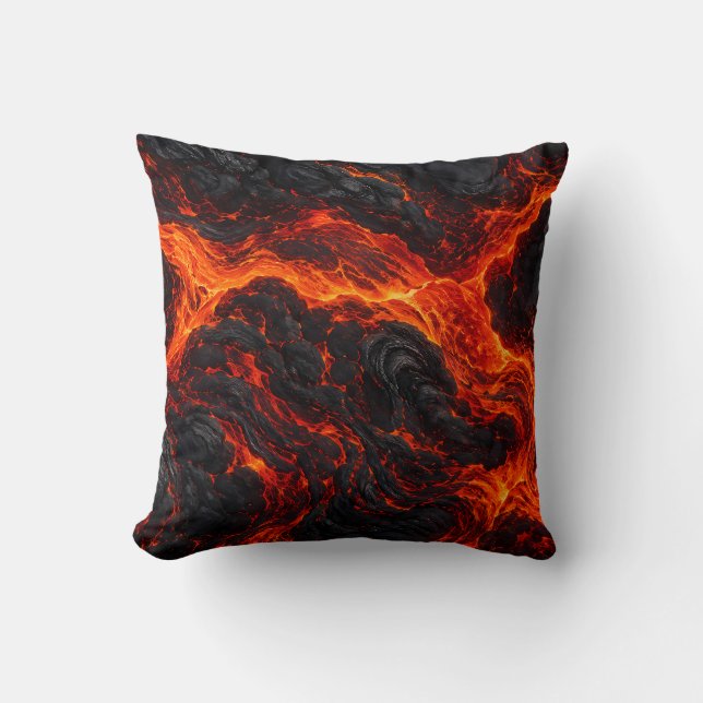 Coussin Coulée de lave ardente (Recto)