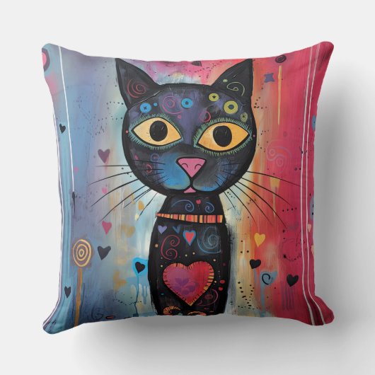 Coussin Couleur Abstrait Jaune Oreille Jaune (Verso)