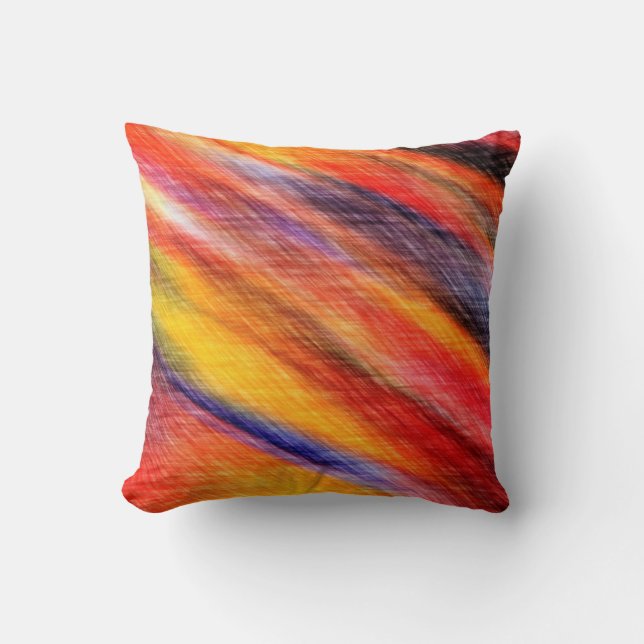 Coussin Couleur Abstraite Couleur Couleur du soleil (Recto)