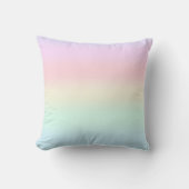 Coussin Couleur Aquarelle bleu arc-en-ciel (Recto)