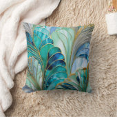 Coussin Couleur Art Déco Carré Jeu d'oreiller (Couverture)