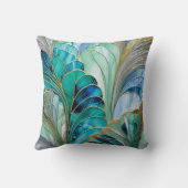 Coussin Couleur Art Déco Carré Jeu d'oreiller (Verso)