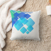 Coussin Couleur bleu abstrait (Couverture)