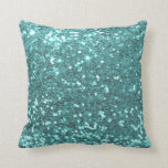Coussin Couleur bleu Aqua de 2021 Parties scintillant popu<br><div class="desc">Ce design a été créé par art numérique et peut être personnalisé dans la zone fournie. Contactez-moi à l'adresse colorflowcreations@gmail.com si vous souhaitez que ce design soit disponible sur un autre produit. Achetez ma peinture acrylique abstraite d'origine pour la vente à l'adresse www.etsy.com/shop/colorflowart. Voir d'autres de mes créations ou suivez-moi...</div>