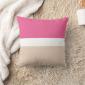 Coussin Couleur Bloc rose Beige (Couverture)