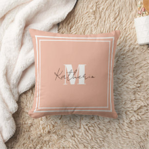 Coussin Couleur Blush nommée F1B9A3