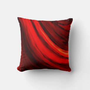 Coussin Couleur Brown rouge foncé moderne Abstrait