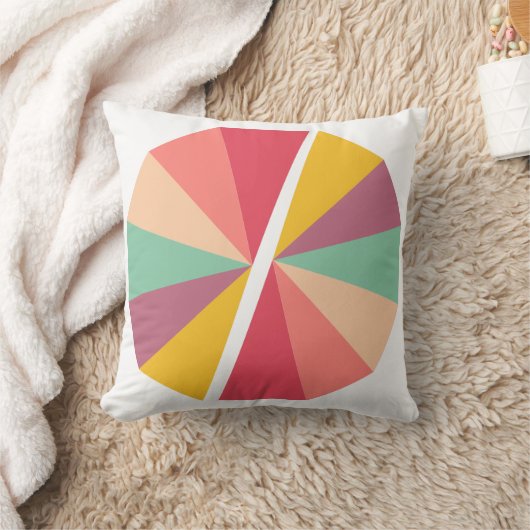 Coussin Couleur Coupe Jeu d'oreiller (Couverture)