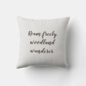 Coussin Couleur d'aquarelle Cute Raccoon Nom du texte pers (Verso)