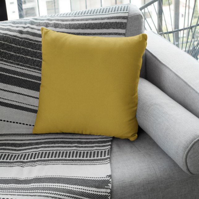 Coussin Couleur de tendance - Olive soleil (Créateur téléchargé)