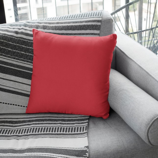 Coussin Couleur de tendance - Rouge vif (Créateur téléchargé)