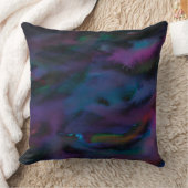 Coussin Couleur d'eau abstraite fumé (Couverture)