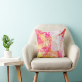COUSSIN COULEUR D'EAU DU COUCHER DE SOLEIL FIERT HOLLYHOCK (Chaise)