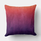 Coussin Couleur d'eau pourpre et orange Expolsion (Verso)