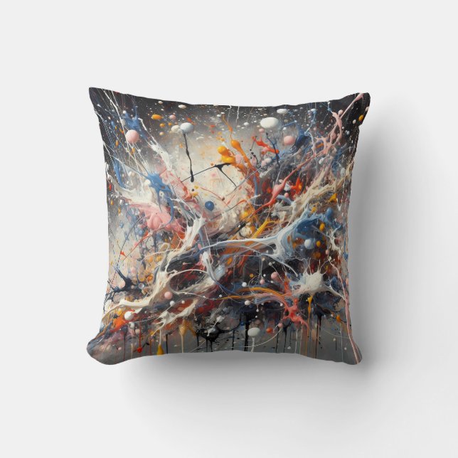 Coussin Couleur émotionnelle - Pa expressionniste Abstrait (Recto)