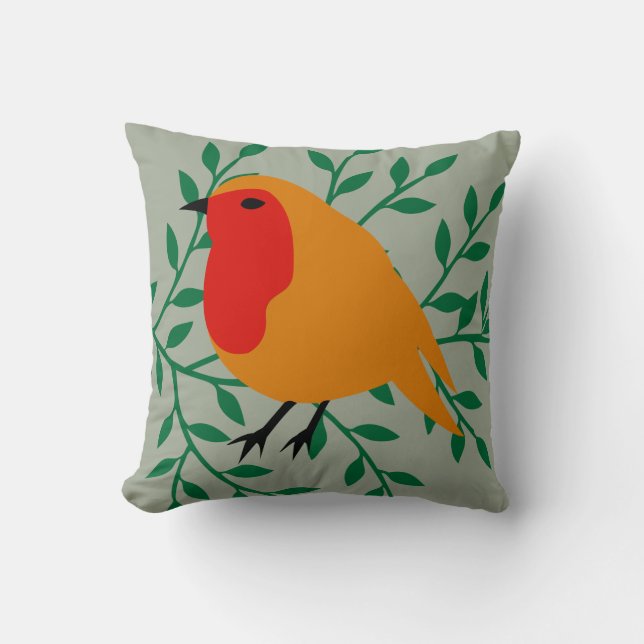 Coussin Couleur florale animale de coutume de feuille (Recto)