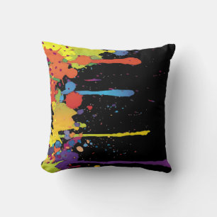 Coussin COULEUR FUNNY SPLASH II + votre backgr. & idées