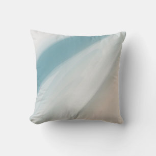 Coussin Couleur gris-bleu et beige. 