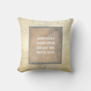 Coussin couleur grise et bronzée