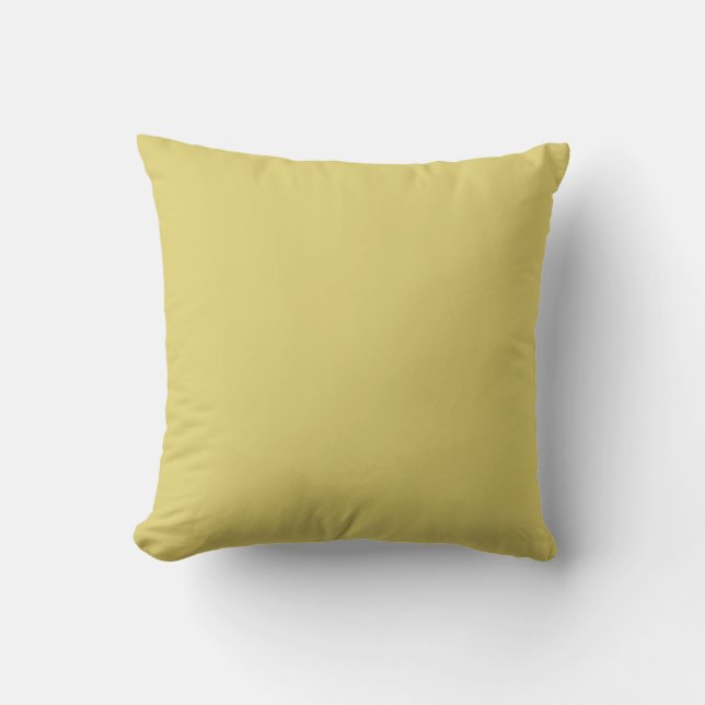 Coussin Couleur jaune doré poussiéreux (Recto)