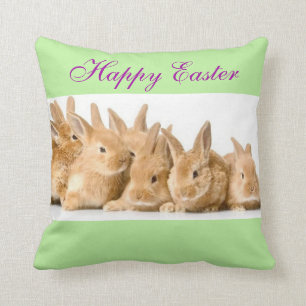 Coussin Couleur mignonne adorable de coutume de lapins de