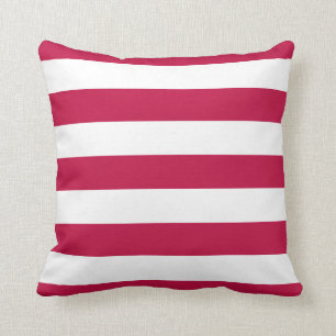 Coussin Couleur modifiable et grandes bandes blanches