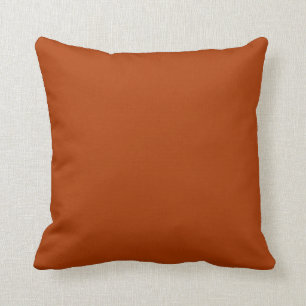 Coussin Couleur orange rudimentaire dorée d'automne uniqu