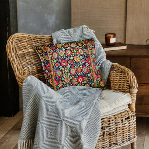 Coussin Couleur Oriental Revêtu de tapis