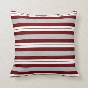 Coussin Couleur personnalisable d'arrière - plan - rayures