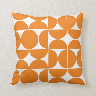 Coussin Couleur personnalisée, demi-cercles mod